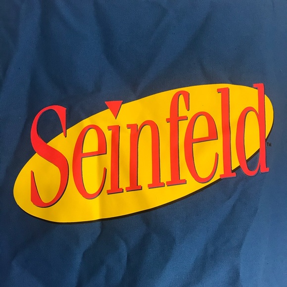 NEW SEINFELD BLUE TOTE BAG BEACH BAG GROCERY BAG SHOPPING & SCHOOL BAG "5 x 17" - Picture 2 of 4